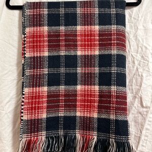 Joe Fresh Red and Blue Plaid Scarf